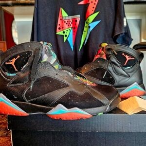 Air Jordan 7 Retro 'Marvin the Martian' Multicolor Sneaker Sz 11